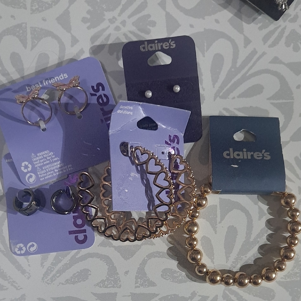 Claire's Gold and Silver Jewelry Collection